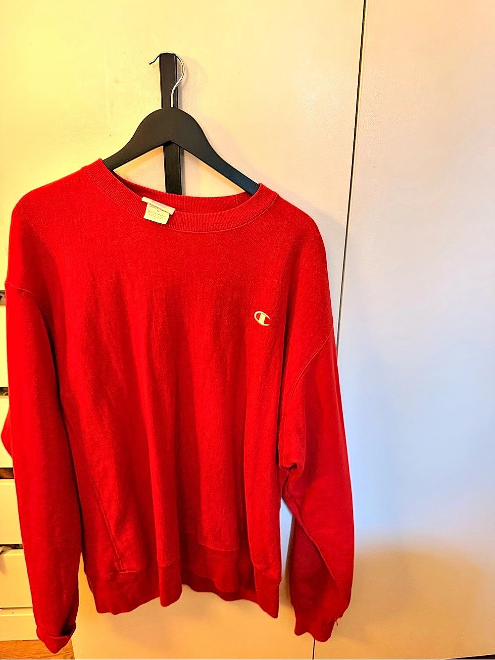 Champion Powerblend Crewneck Sweatshirt Red Size XL (unisex fit)